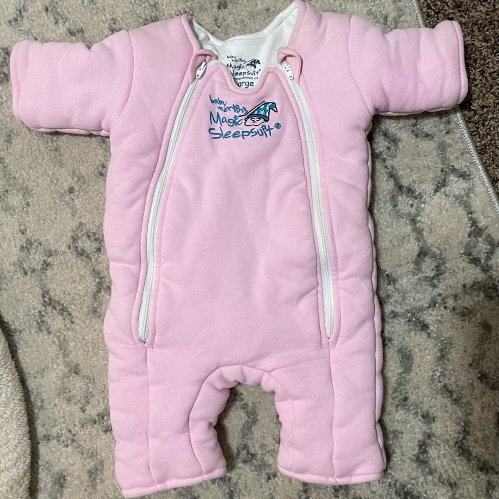 Baby Merlin’s magic sleepsack sz6-9m (large) pink